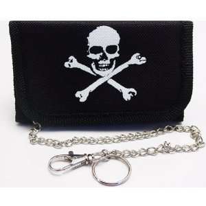  Rock N Roll Never Die Skull Chain Wallet Toys & Games