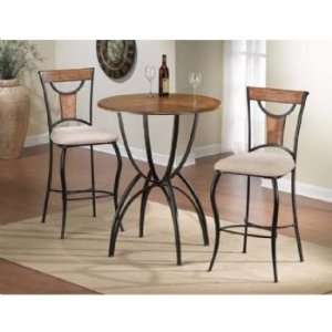    Pacifico 3 Piece Bar Height Bistro Table Set: Home & Kitchen