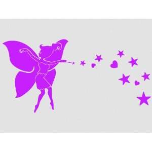   : Wall Sticker Decal Fairy Motif 3 (30cm) 42 lilac: Kitchen & Dining