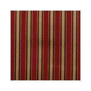 Textured Stripe Gold/red 31711 69 by Duralee:  Home 