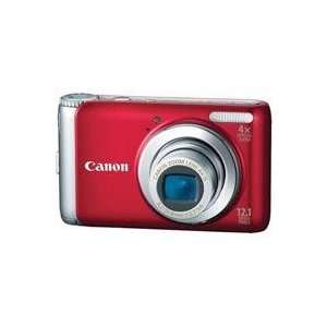   Powershot A3100IS Digital Camera, 12.1 Megapixels, Red   Refurbished