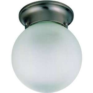    3249 1 Light Flush Mount in Brushed Nickel 60 3249