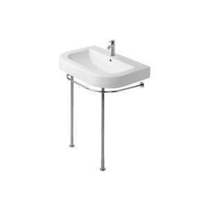 Duravit D14027 Happy D. 31 1/2 Three Hole Washbasin with Metal Consol