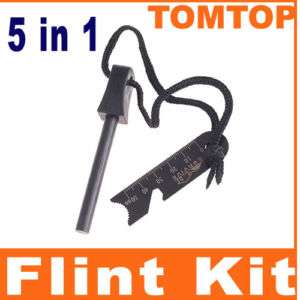 in 1 Flint/Bottle Opener/Sawtooth/Map Rangefinder Kit  