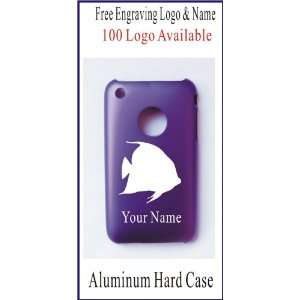  Personalized Laser Engraved iPhone 3G Case Cover Purple 