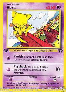 Pokemon 1st EDITION Team Rocket COMMON Cards Wizards NM Complete 