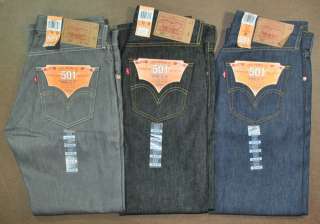 MENS LEVIS 501 SHRINK TO FIT ORIGINAL JEANS ALL SIZES ***FREE SHIPPING 