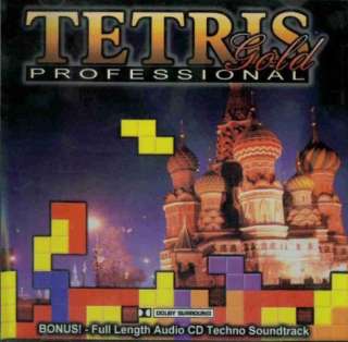 Tetris Professional Gold PC CD arcade puzzle game RARE  