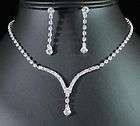 CLOSE OUT AUSTRIAN CRYSTAL HEART NECKLACE EARRINGS SET  
