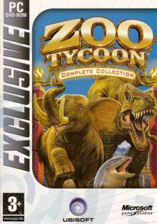 ZOO TYCOON COMPLETE COLLECTION 3 GAMES PC XP (DVD ROM) 805529445321 