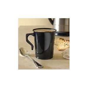  EMI Yoshi PPCM8B Black 8oz Polypropylene Coffee Mug 500 EA 