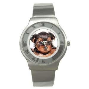  Yorkshire Terrier Puppy Dog 8 Stainless Steel Watch GG0655 