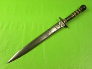 Mexico Mexican large fighting knife dagger USA file  