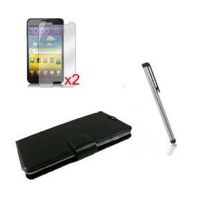 4in1 Leather Case Cover +2x Film + Stylus For Samsung Galaxy Note 