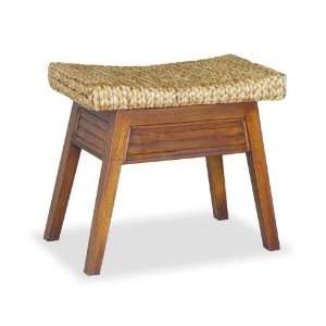  Elegant Home Fashions 4076 Wave Bench   Cane Brown: Patio 