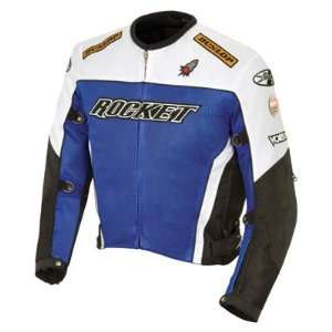   Rocket UFO 2.0 Textile Mesh Motorcycle Jacket X Large (Size 44) Blue