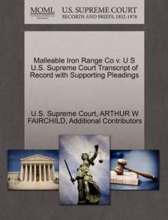 Malleable Iron Range Co v. U S U.S. Supreme Court Transcript of Record 