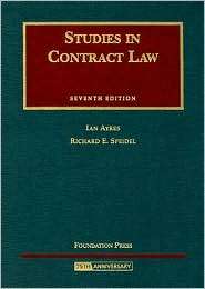 Ayres and Speidels Studies in Contract Law, 7th, (1599412551), Ayres 