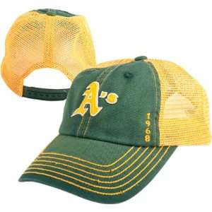  Oakland Athletics Vintage Mesh Snapback Adjustable Hat 