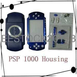 Sony PSP 1000 1001 1002 Blue Fascia Full Housing Case Cover Faceplate 