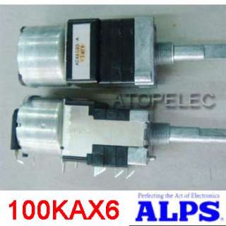 1pc ALPS 6 Channel Motorized Potentiometer 100KAX6 Flat  