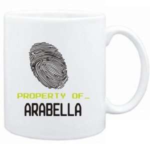  Mug White  Property of _ Arabella   Fingerprint  Female 