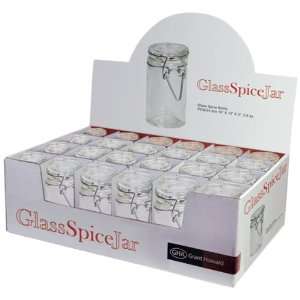  Grant Howard 50520 3.4 Ounce Cylindrical Clear Glass Spice 