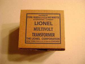 Lionel #1053 (60watts) Licensed Transformer Box  