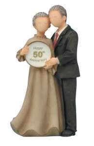 50TH GOLDEN ANNIVERSARY Figurine Husband Wife Gift New  