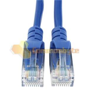 50Ft 50 Feet 15M Gold Blue Network CAT5e Ethernet Cable RJ45 M/M 