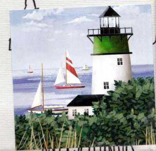 Lighthouse Sailboats Seaside Paint Kit Art Canvas Painting Set 
