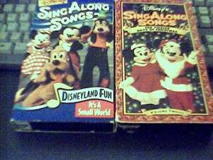   Sing Along Songs VHS Videos The Twelve Days of Christmas &Small World