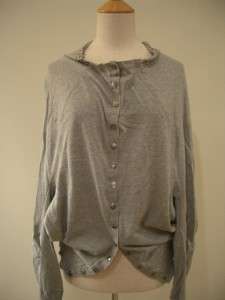 HOW SPECIAL IS THIS!*** LIU JO Gray OFF SHOULDER Cardigan Studded 