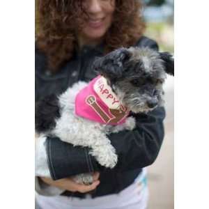  Waghearted Happy Dog Bandana XXS Pink: Pet Supplies
