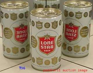LONE STAR BEER OLD VINTAGE C/S 12 OUNCE CAN SAN ANTONIO 78297 TEXAS 
