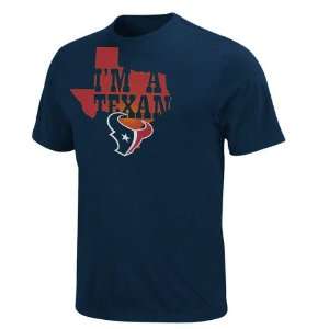  Houston Texans Navy Inside Line T Shirt: Sports & Outdoors