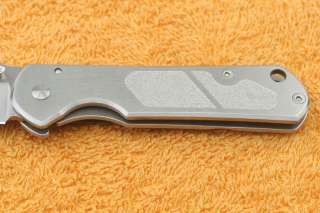 SANRENMU SRM Silver Color 8Cr13MoV Stainless Steel Monolock Folding 