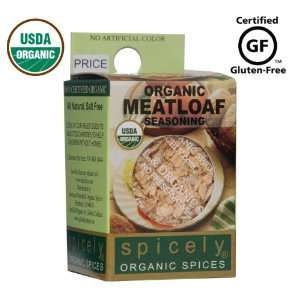 Spicely 100% Organic and Certified Gluten Free, Meatloaf Seasoning 