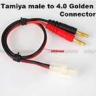 male to 4.0 Golden Connector plug wire for Tamiya hobby  