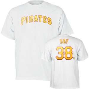  Jason Bay White Majestic Player Name and Number Pittsburgh Pirates 