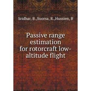   low altitude flight B.,Suorsa, R.,Hussien, B Sridhar Books