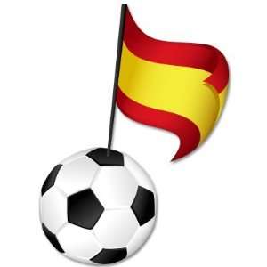  SPAIN Spanish Football team car bumper sticker 3 x 5 