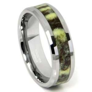   Green Riverstone Inlay Wedding Band Ring Sz 9.5 SN#698 Jewelry