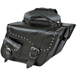 Willie & Max Ranger Studded Super Slant Fashion Saddlebag   Black / Sz 