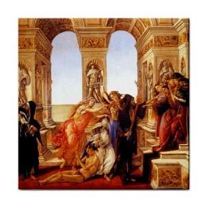  The Calumny of Appelles By Sandro Botticelli Tile Trivet 