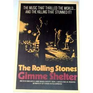  Rolling Stones Gimme Shelter Movie Poster: Everything Else