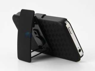 New Hard Back Case Cover Stand Holster with Belt Clip for iPhone 4 4G 