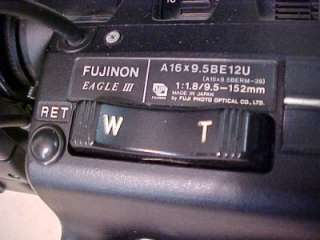   Professional 3CCD video Camera Fujinon Eagle III A 16X9.5 BE12U Lens