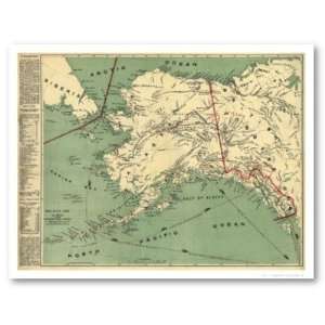  Alaska Gold Fields Map 1897 Poster