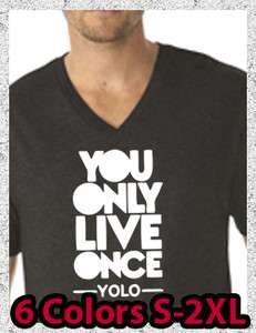   Only Live Once Drake Wayne YMCMB Take Care Young Money V Neck T Shirt